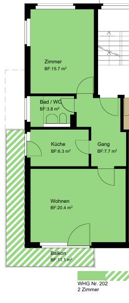 2 rooms apartment