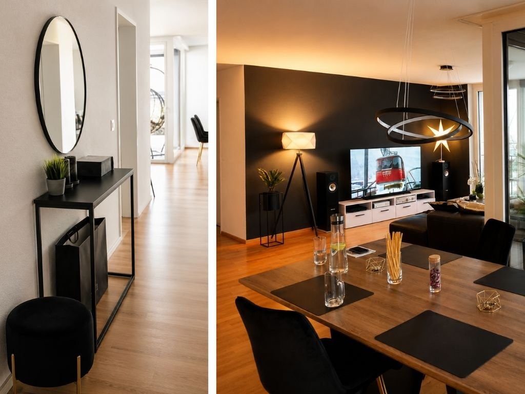 3 ½ rooms furnished flat