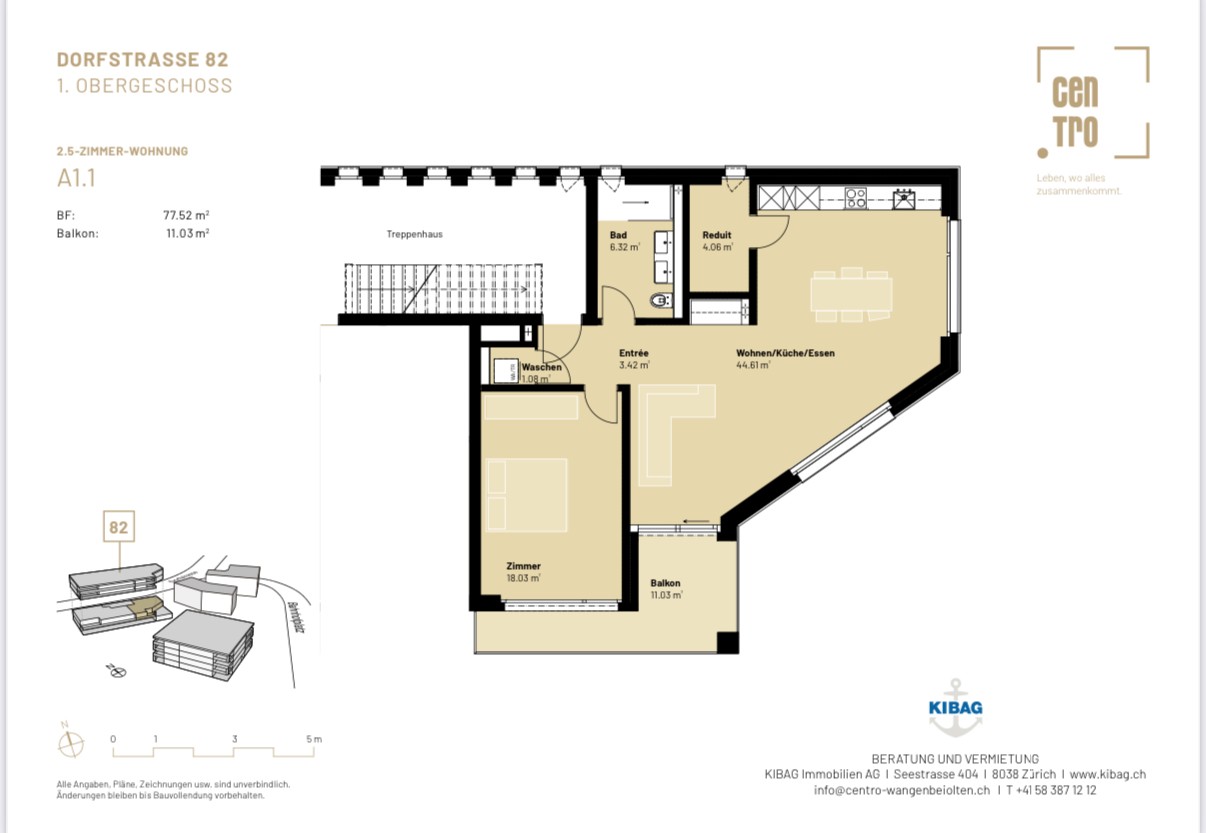 2 ½ rooms apartment