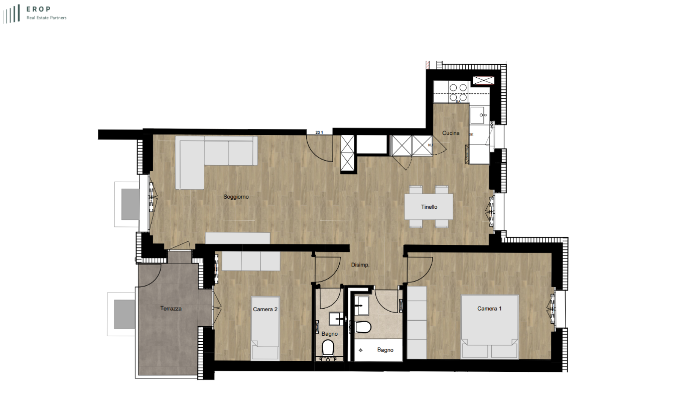 3 ½ rooms apartment