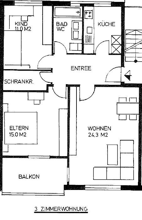 3 rooms apartment, Foto 8 von 8