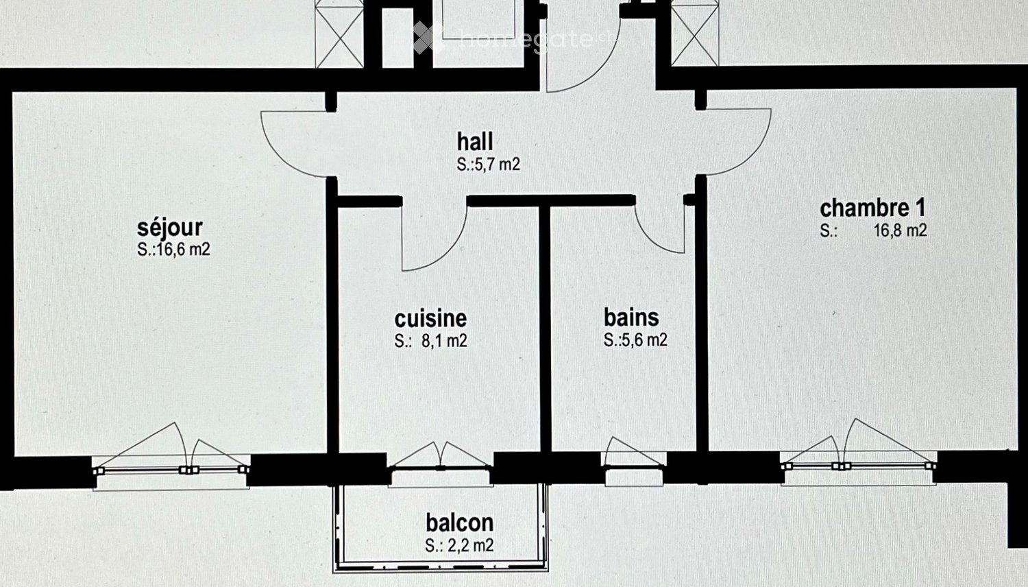 2 ½ Zimmer Wohnung, Foto 1 von 5