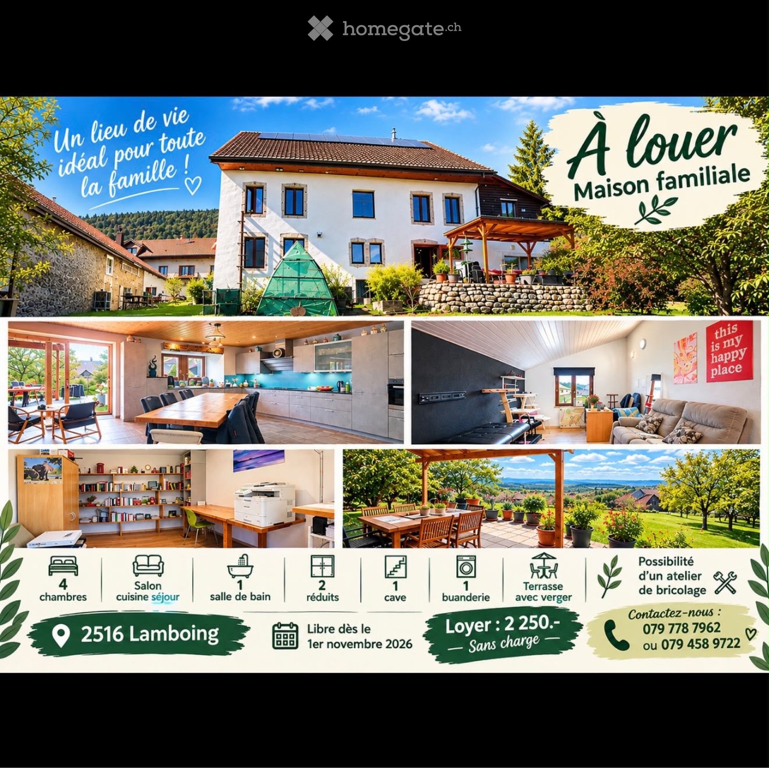 Zu vermieten in einem alten Bauernhaus Große 6-Zimmer-Wohnung mit Garten und Terrasse, Foto 1 von 5