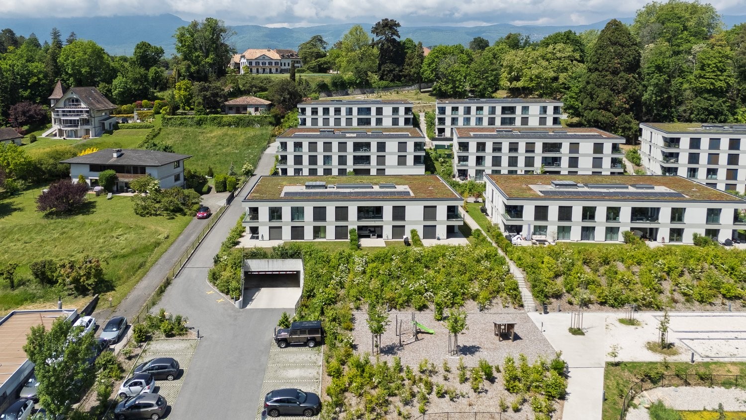 Überdachter Veloparkplatz