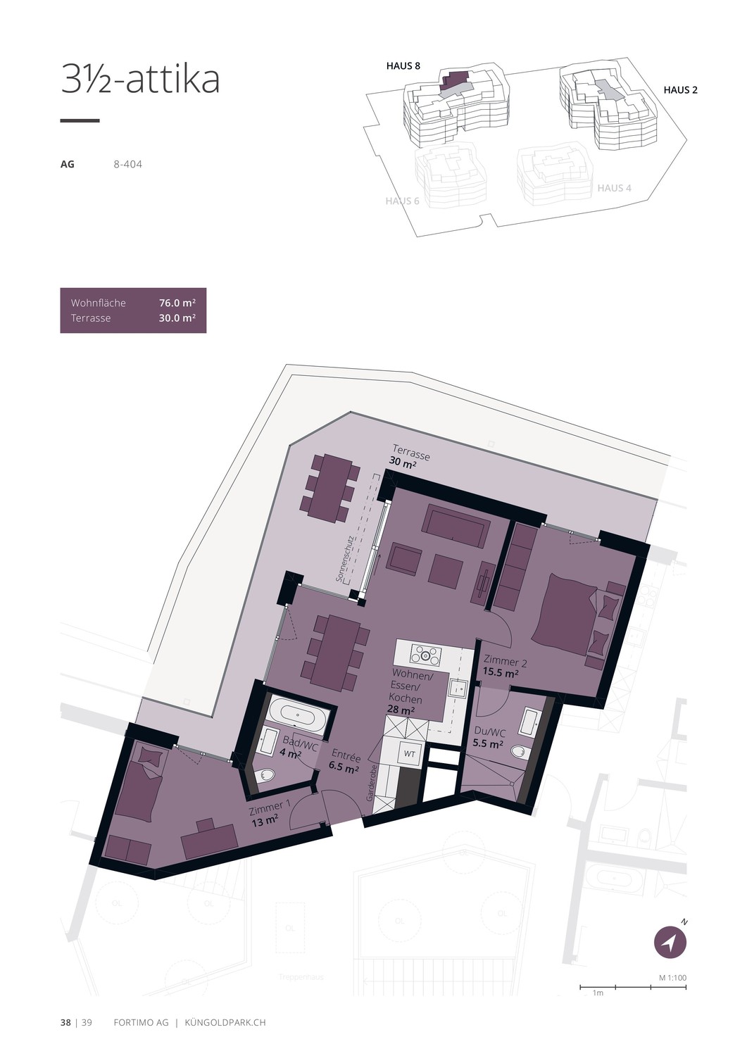 Appartamento di 3 ½ locali