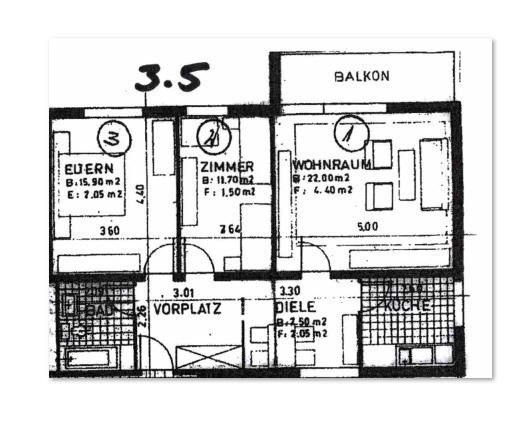 3 ½ rooms apartment