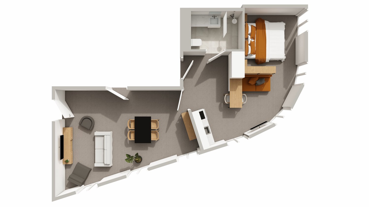 2 rooms apartment