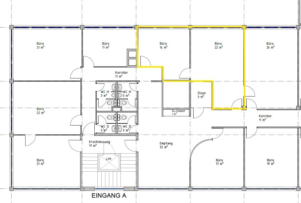 36m² office