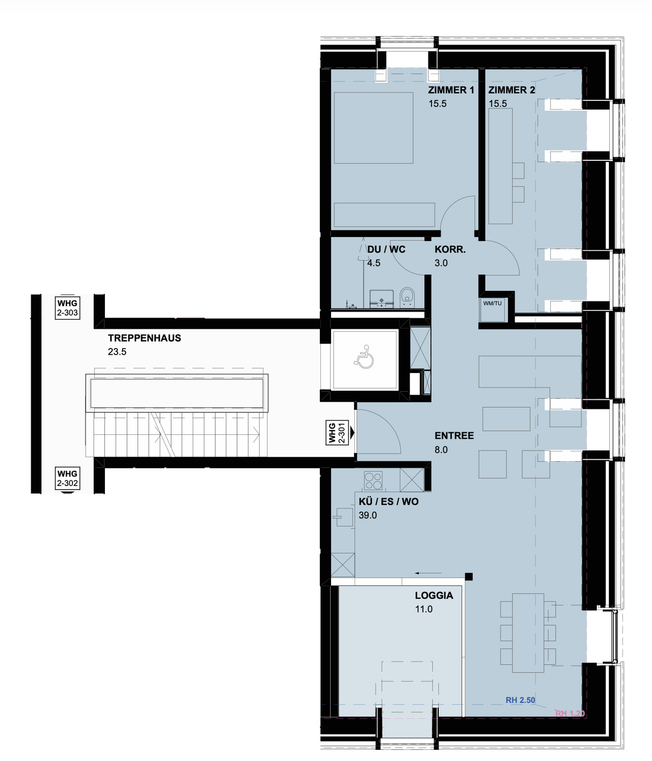 3 ½ rooms apartment