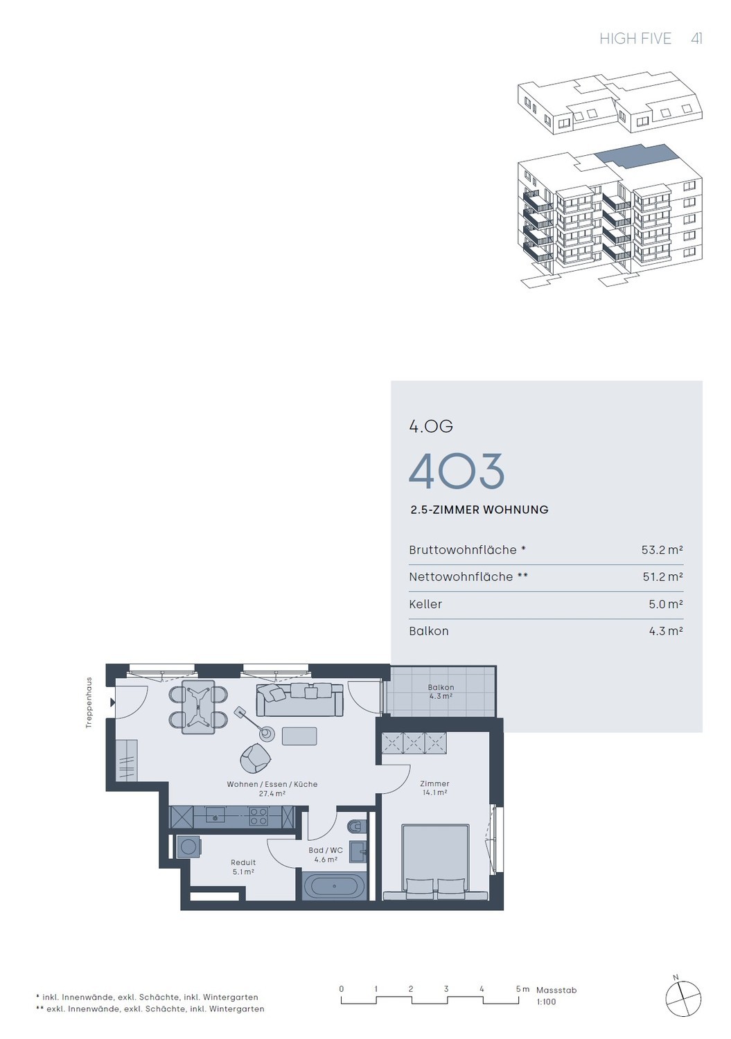 2 ½ Zimmer Wohnung