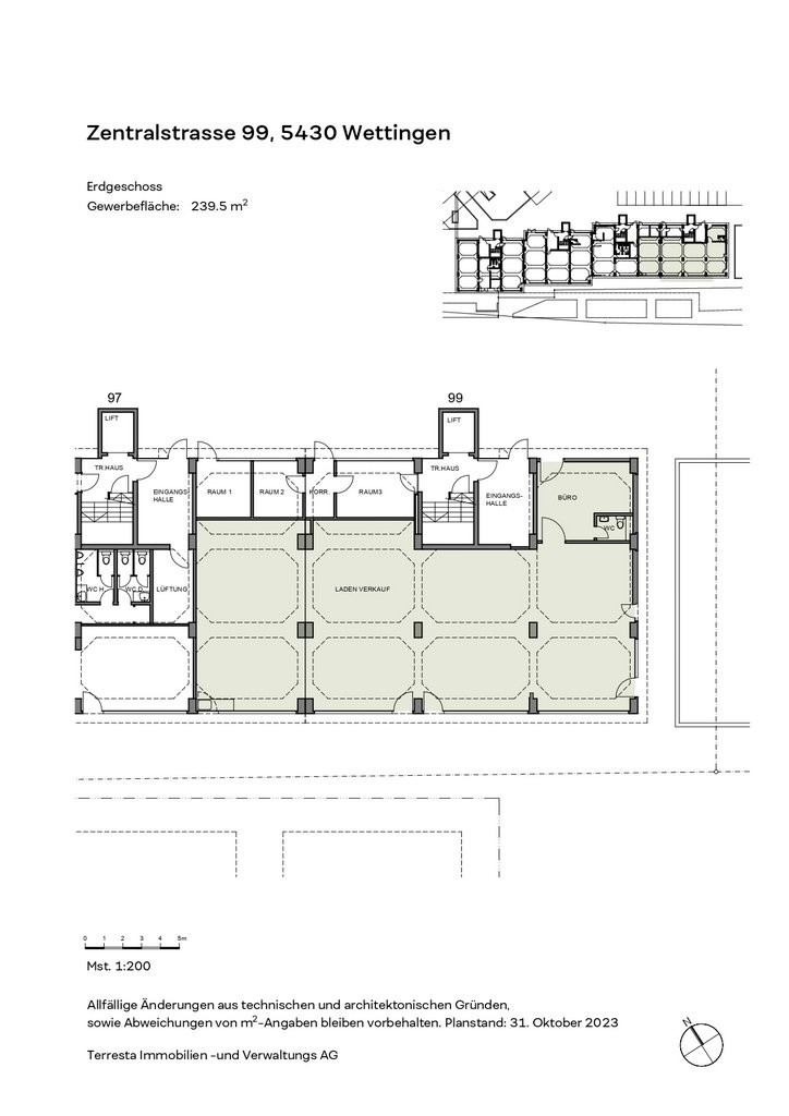 240m² shop