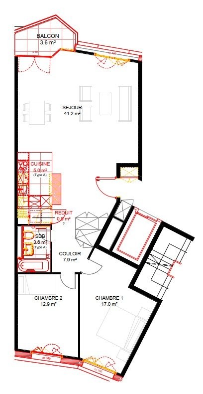 3 ½ rooms apartment