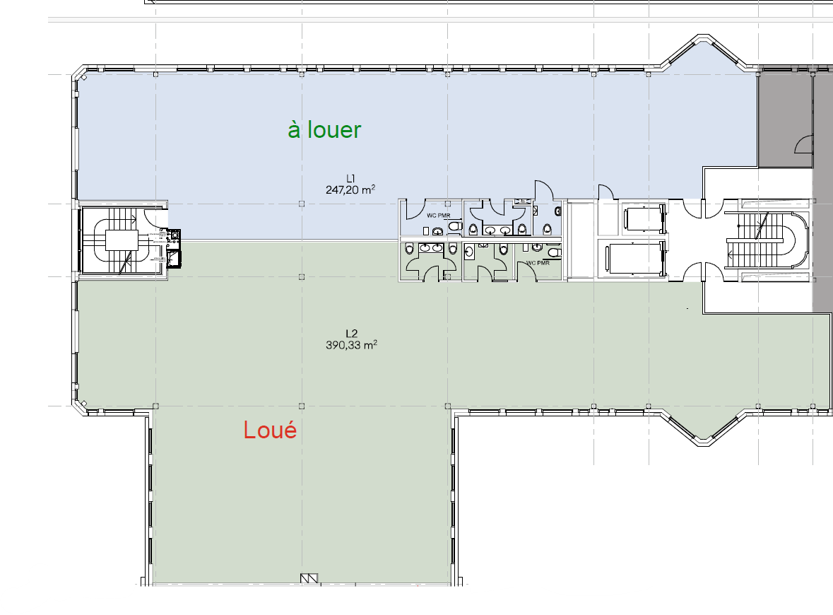900m² Büro