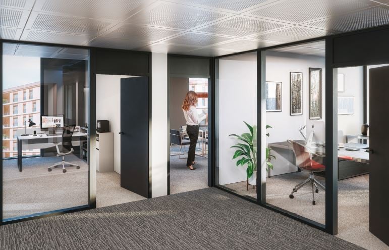 185m² office
