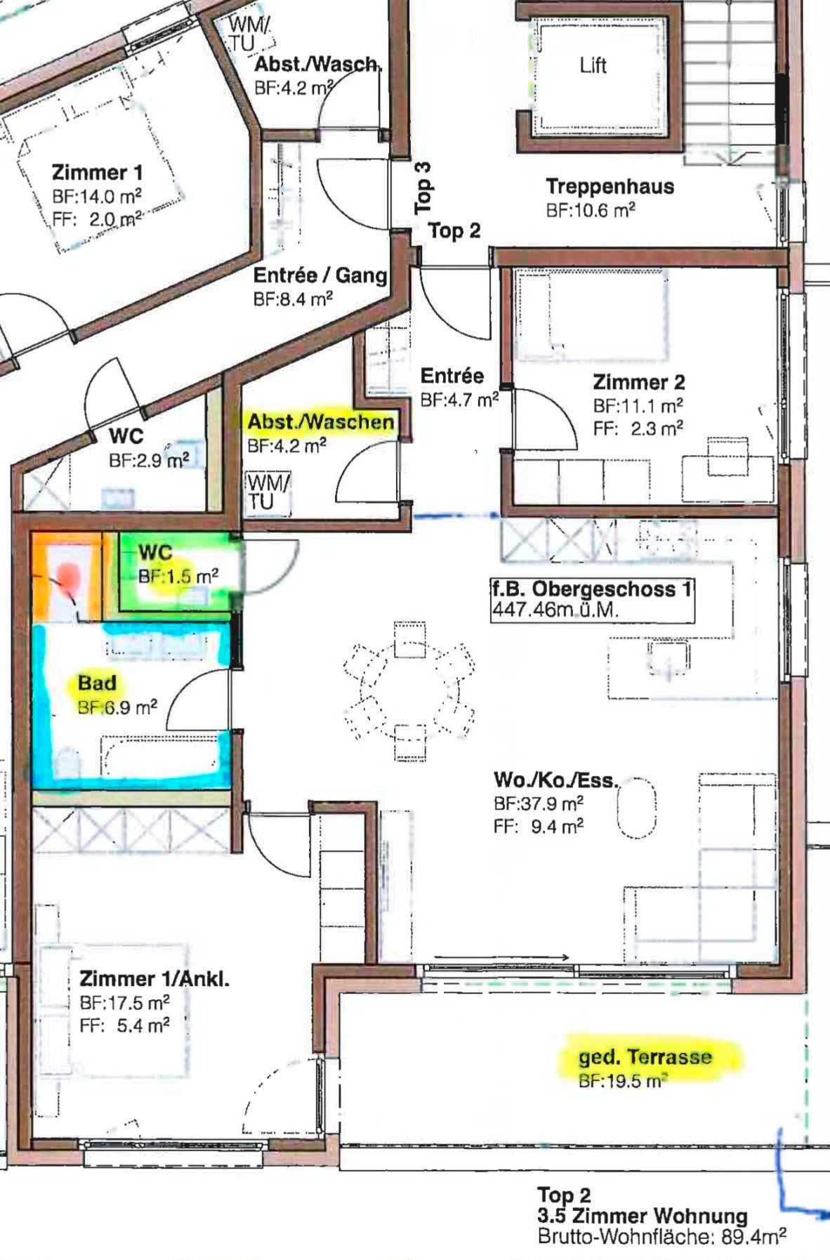 3 ½ rooms apartment