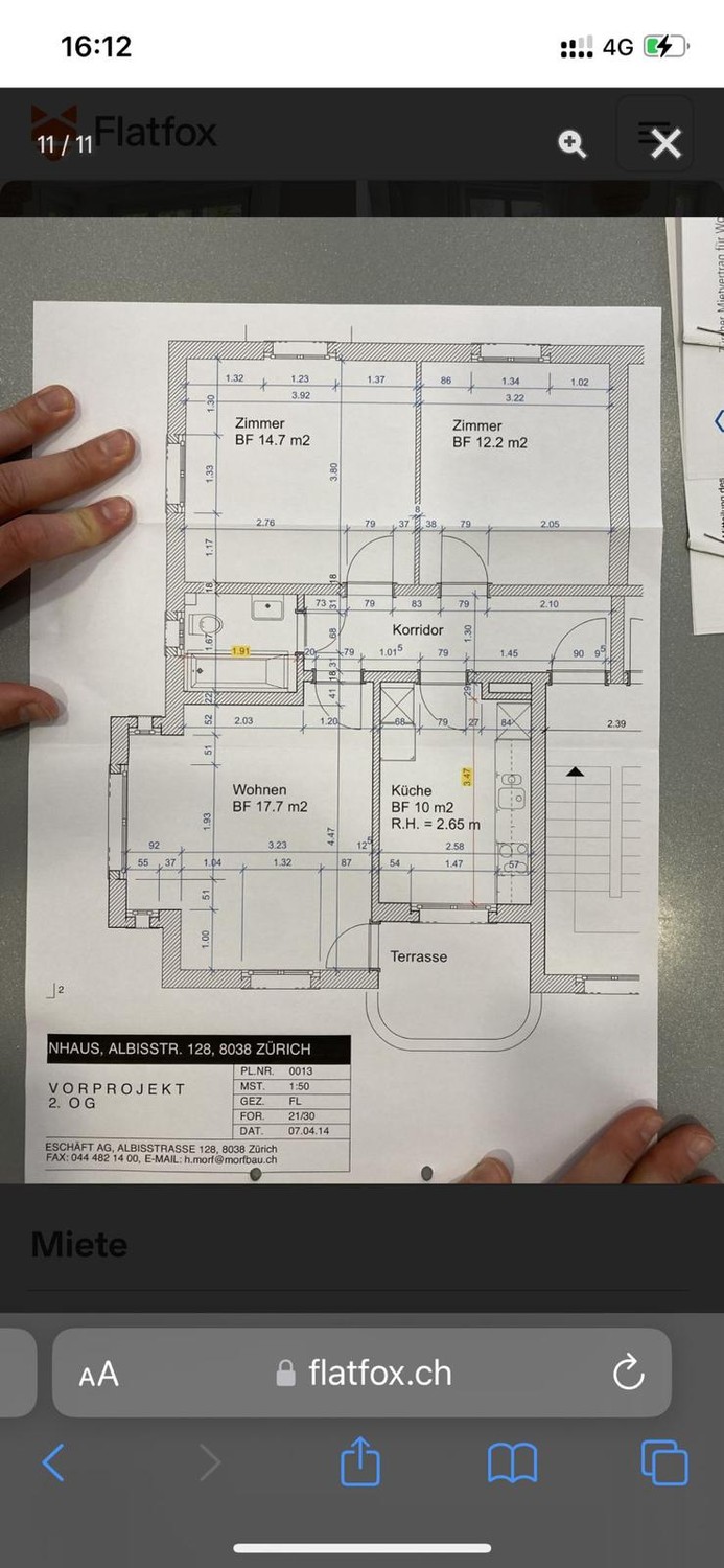 3 rooms apartment