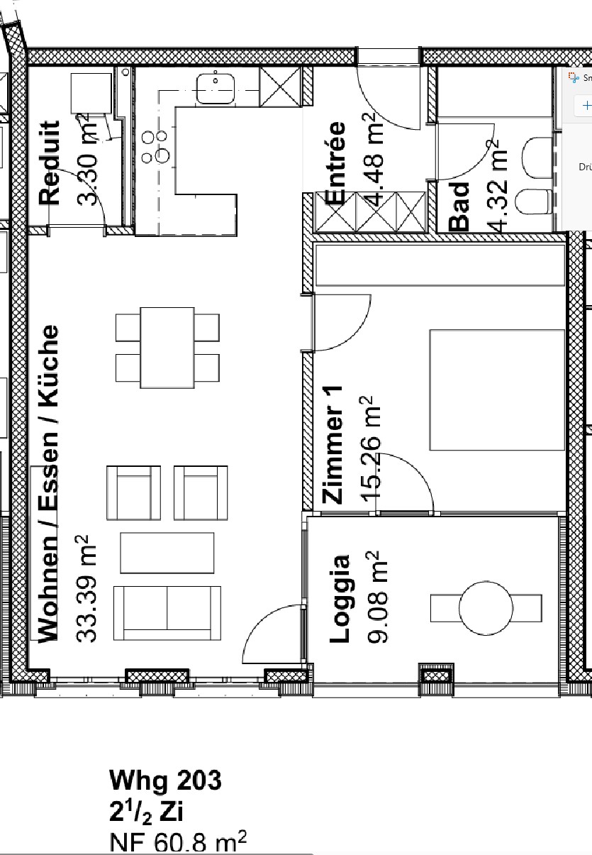 Appartement de 2 ½ pièces