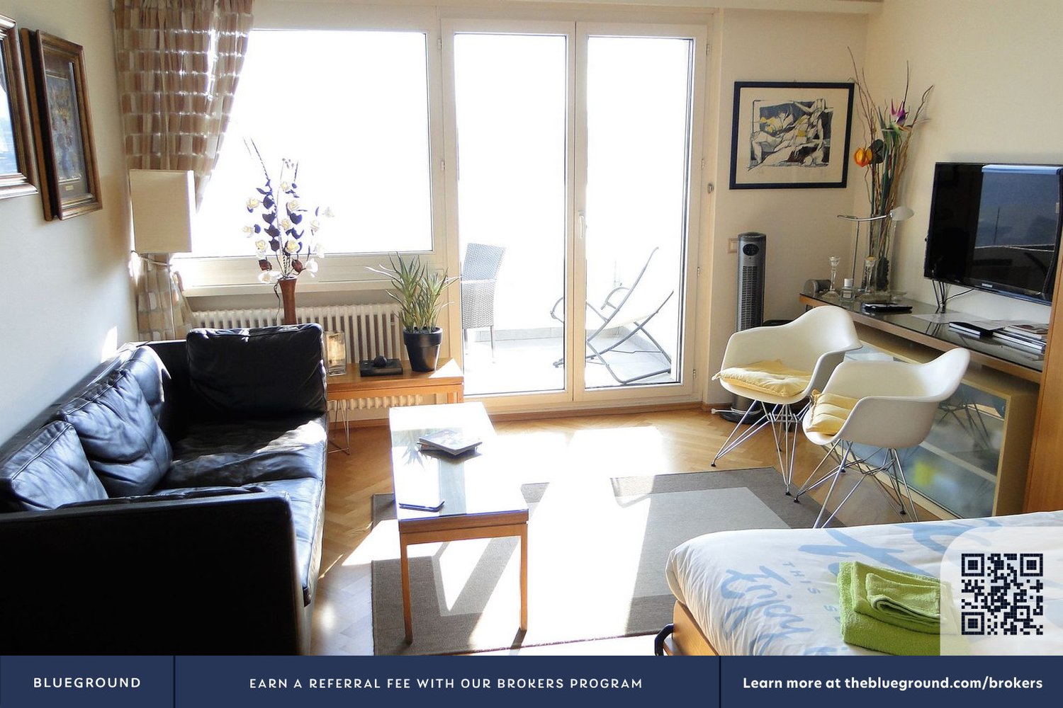 2 rooms furnished flat