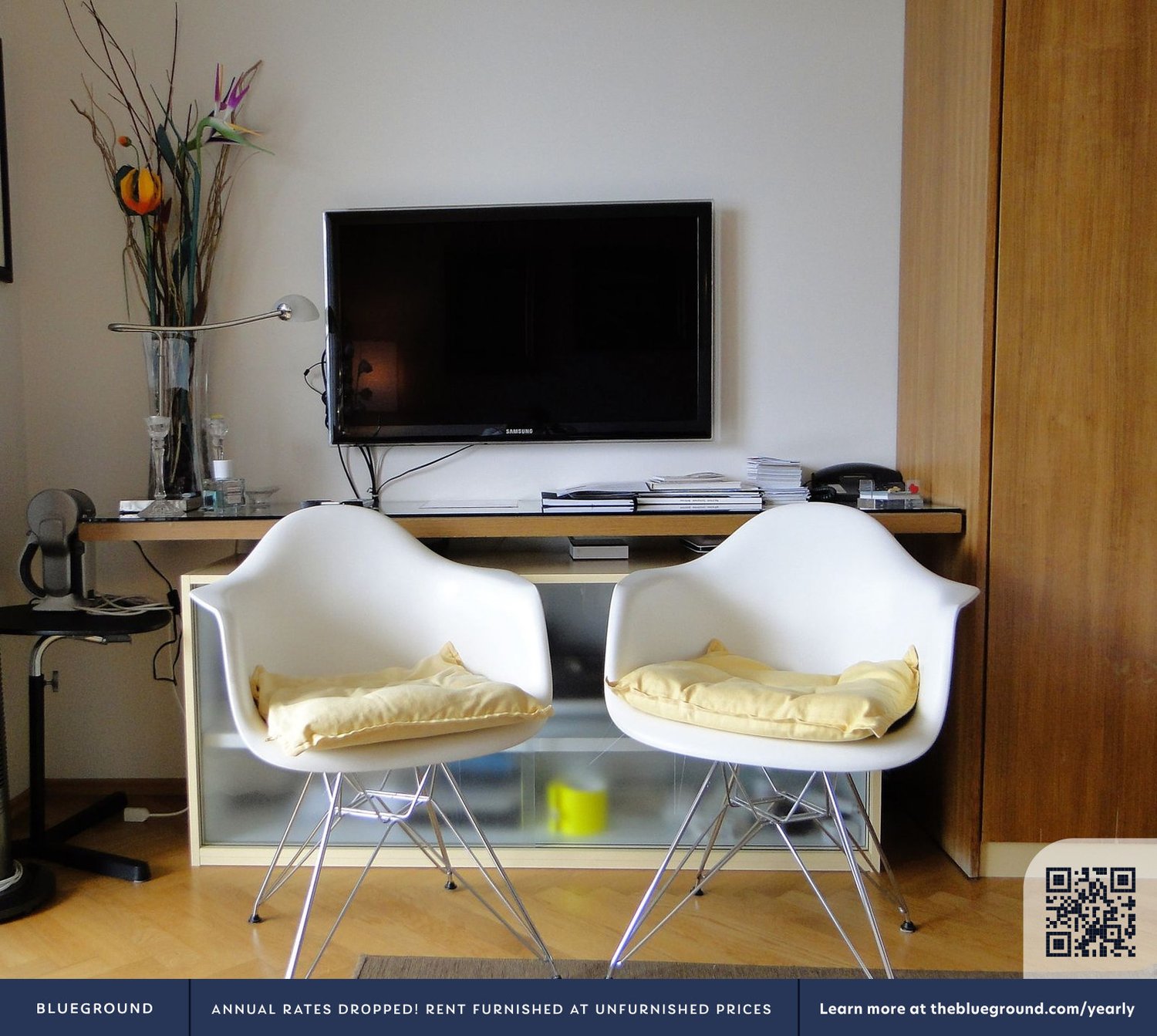 2 rooms furnished flat