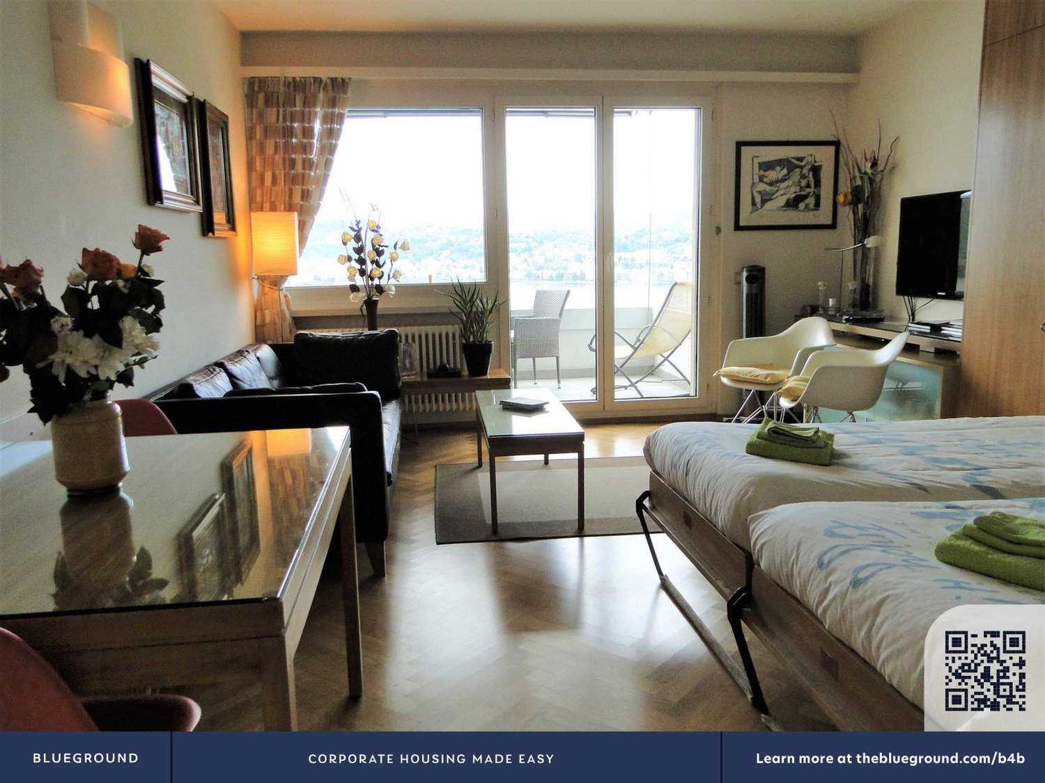 2 rooms furnished flat