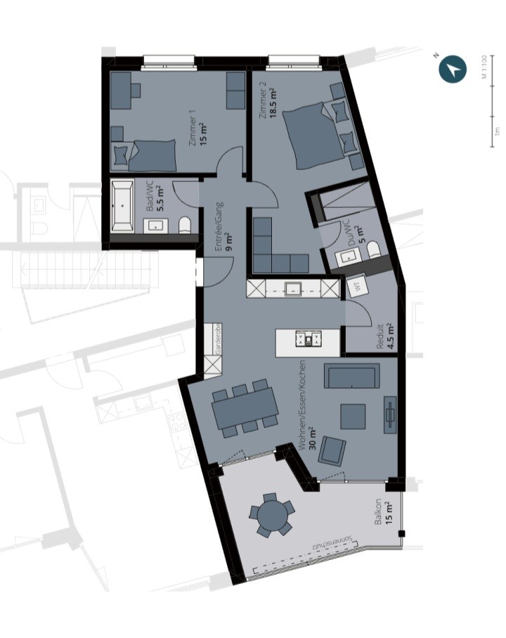 Appartamento di 2 ½ locali