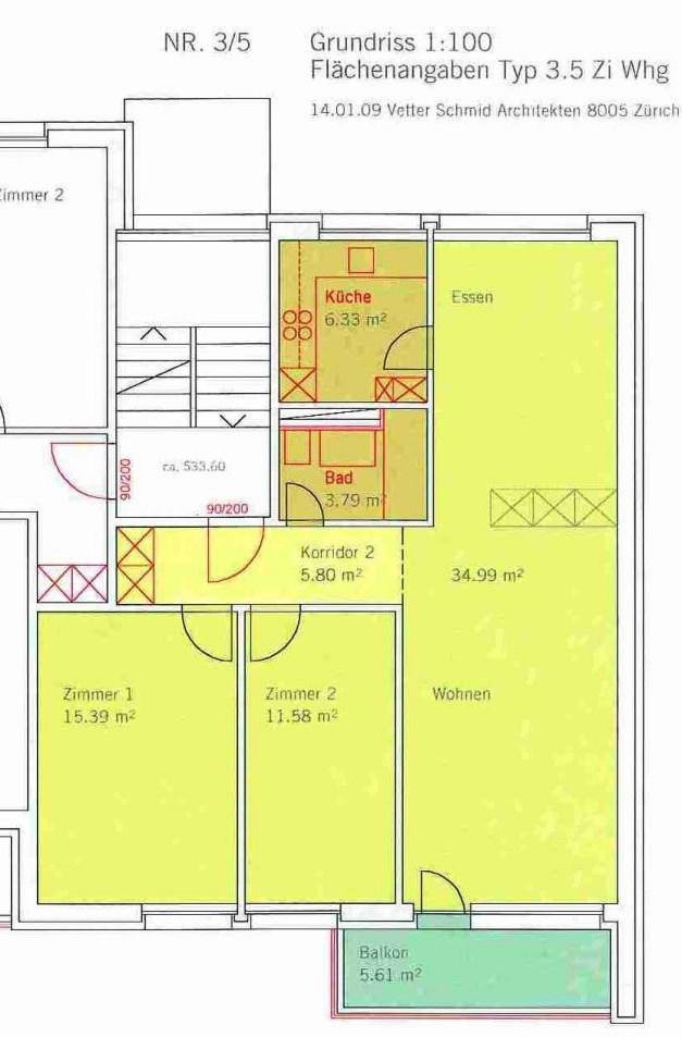 2 ½ rooms apartment