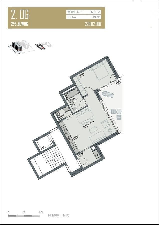 2 ½ rooms apartment, Foto 5 von 5