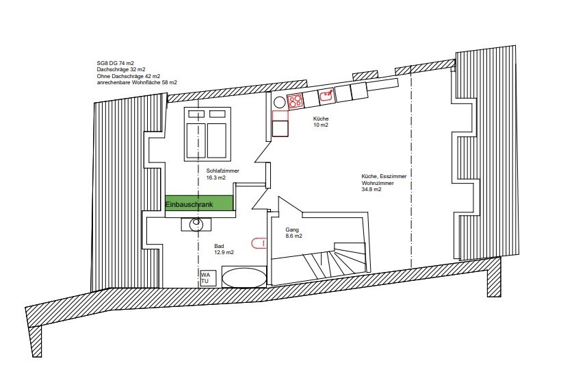 2 ½ Zimmer Wohnung, Foto 8 von 8