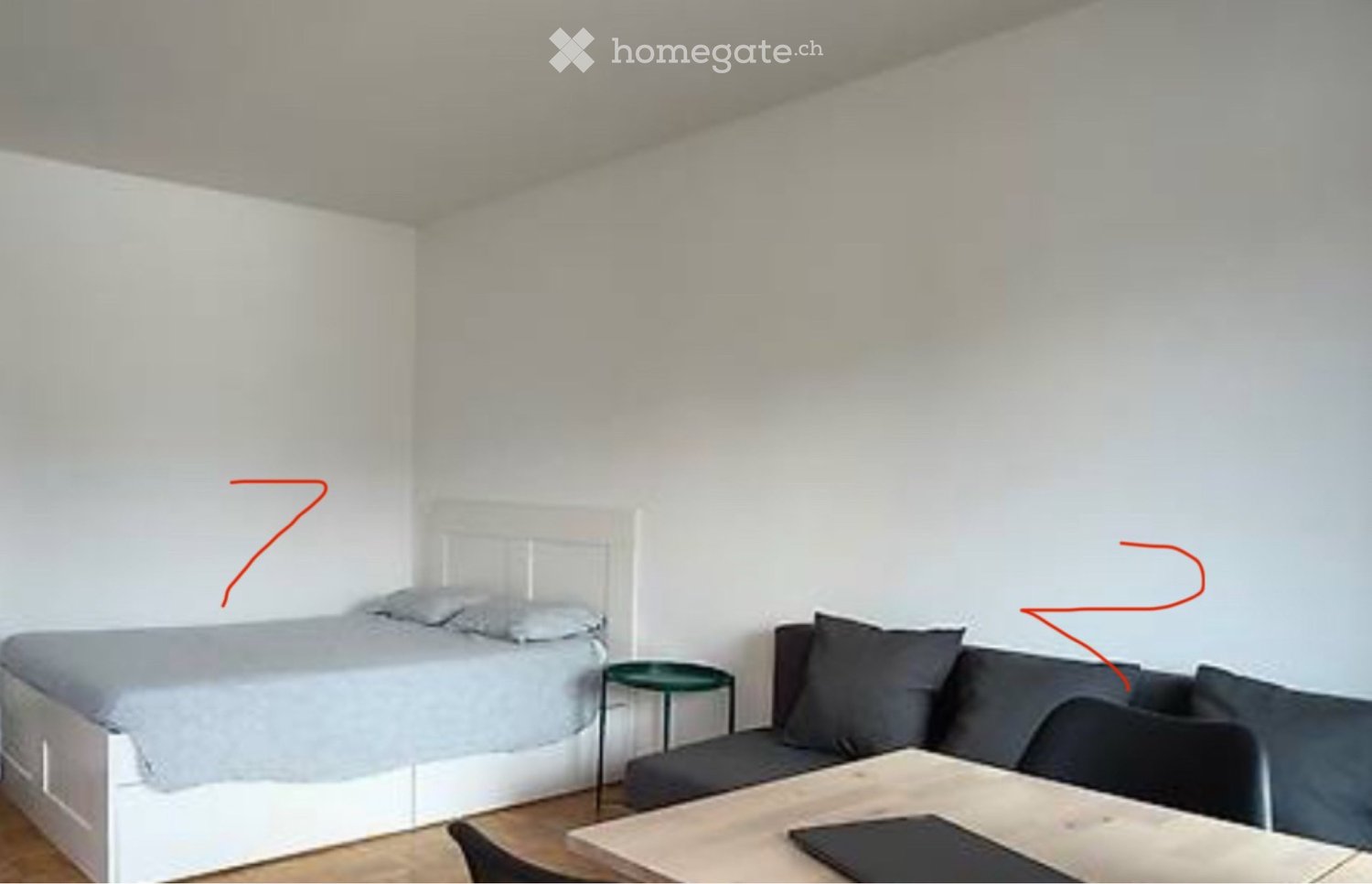 1 Zimmer Einzelzimmer, Foto 1 von 3