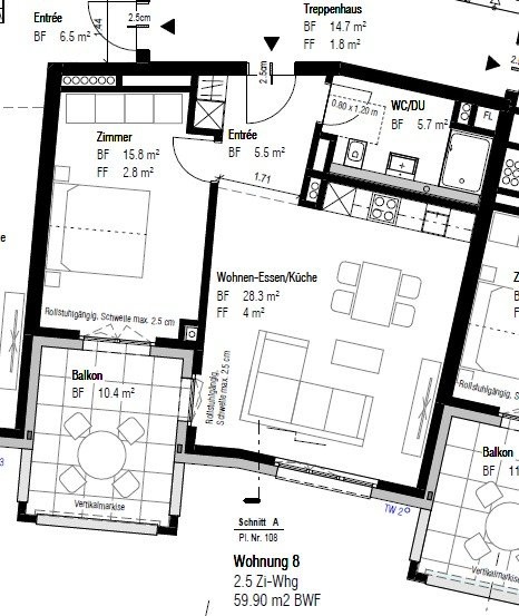 2 ½ rooms apartment, photo 7 sur 7
