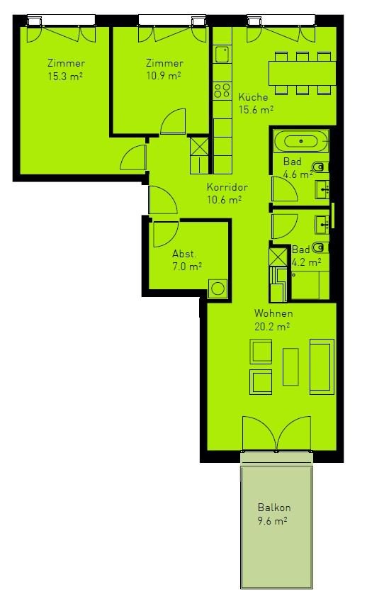 3 ½ rooms apartment, Foto 8 von 8