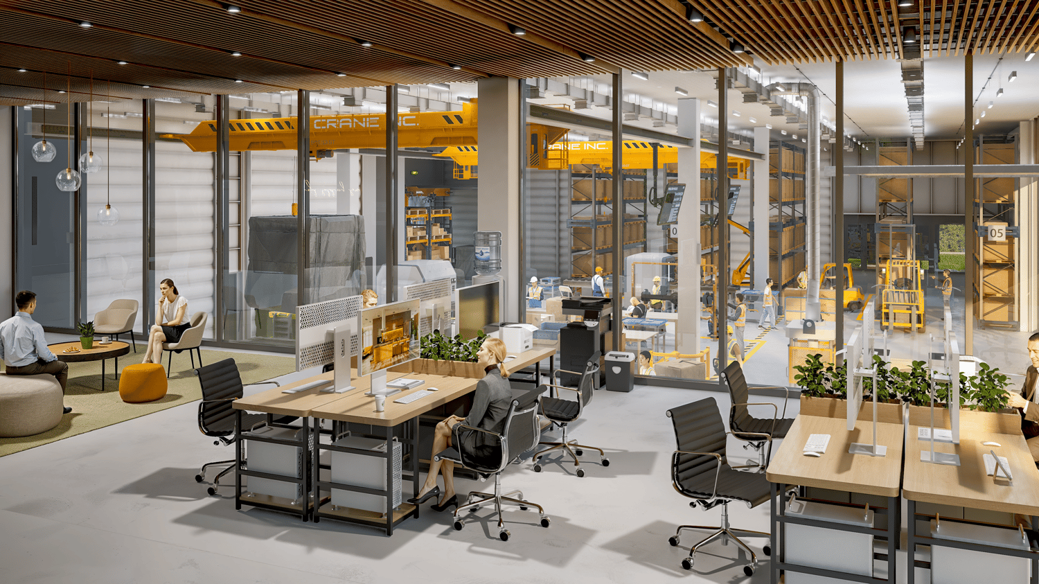1093m² office