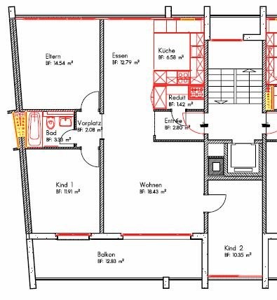 Appartement de 3 ½ pièces