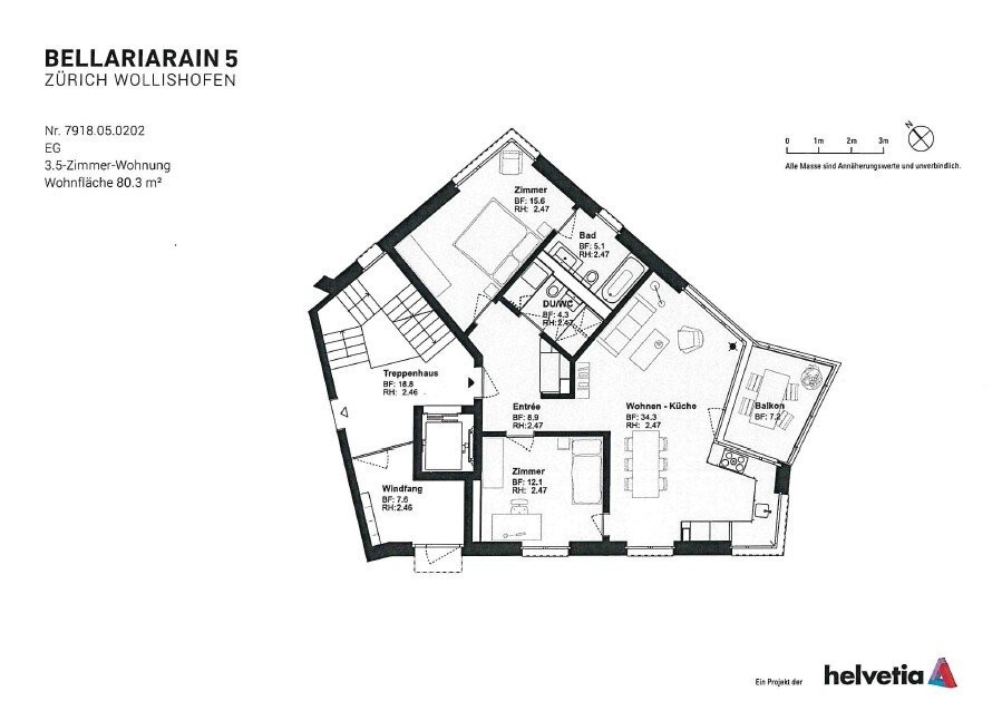 3 ½ rooms apartment, Foto 8 von 9