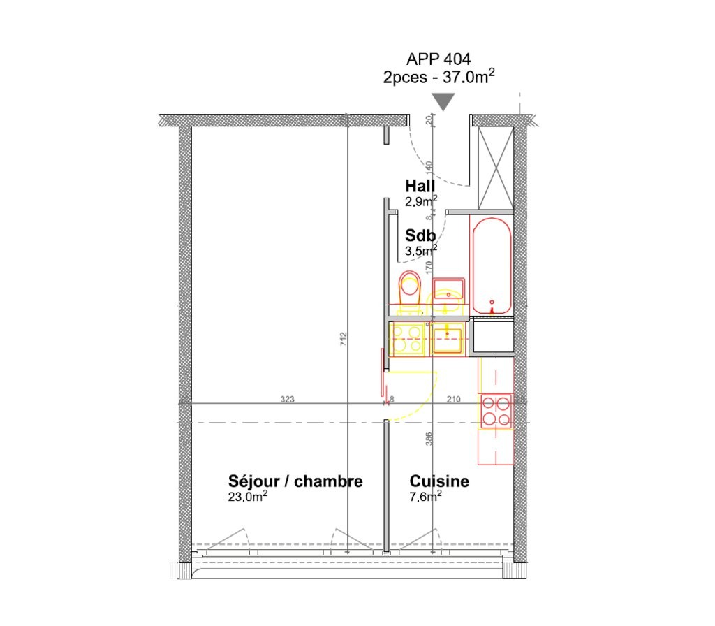 2 rooms apartment