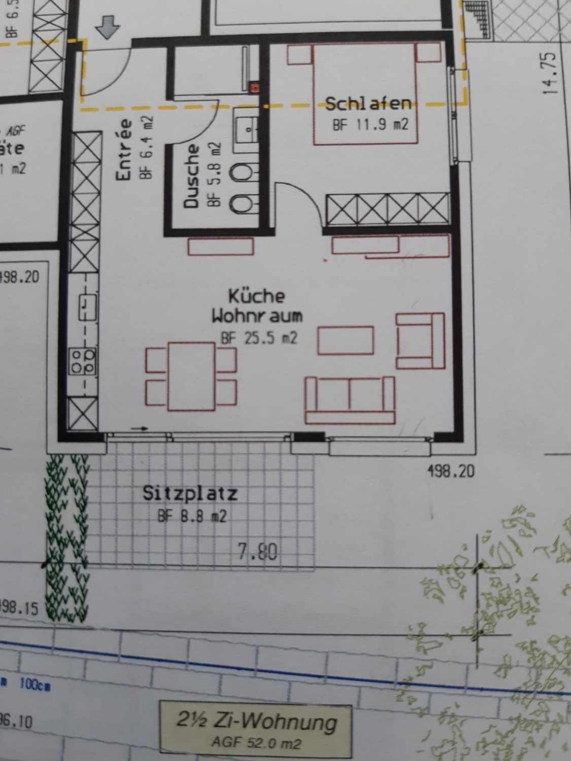 1 ½ rooms apartment