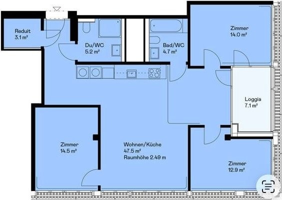 4 ½ Zimmer Wohnung, Foto 5 von 10
