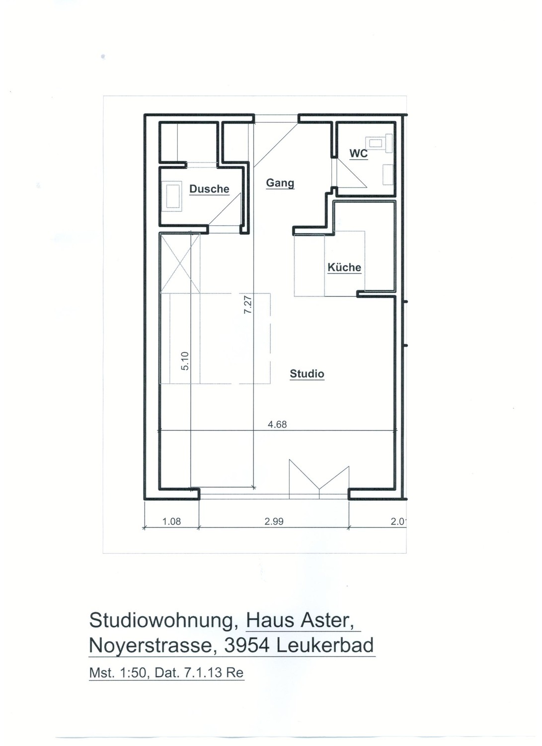 Appartement de 1 ½ pièces
Espace de vie avec 2 lits escamotables, douche lavabo, WC séparé, cuisine ouverte., photo 2 sur 4