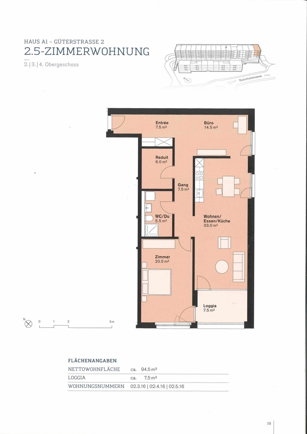 2 ½ rooms apartment