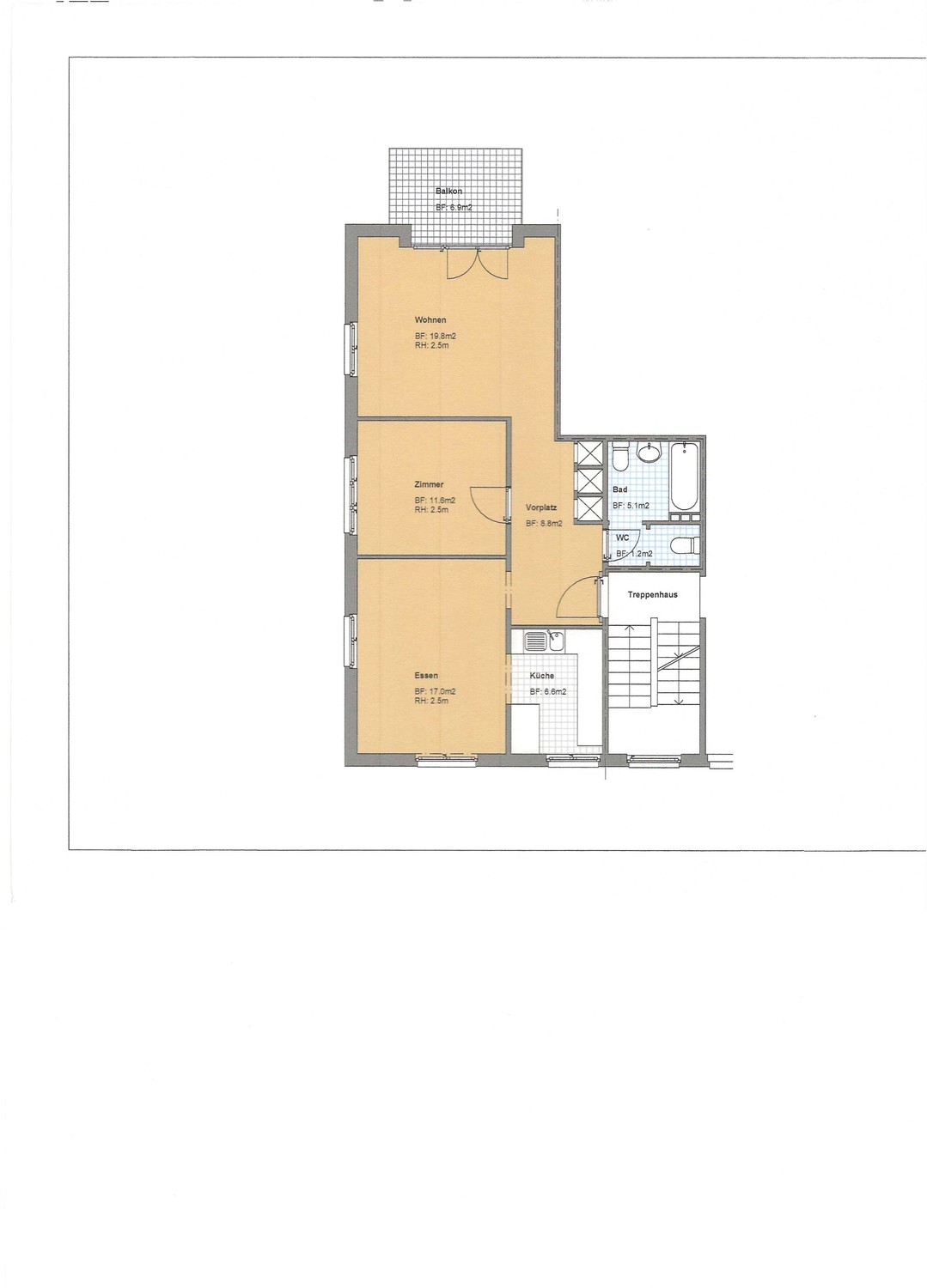 3 rooms apartment