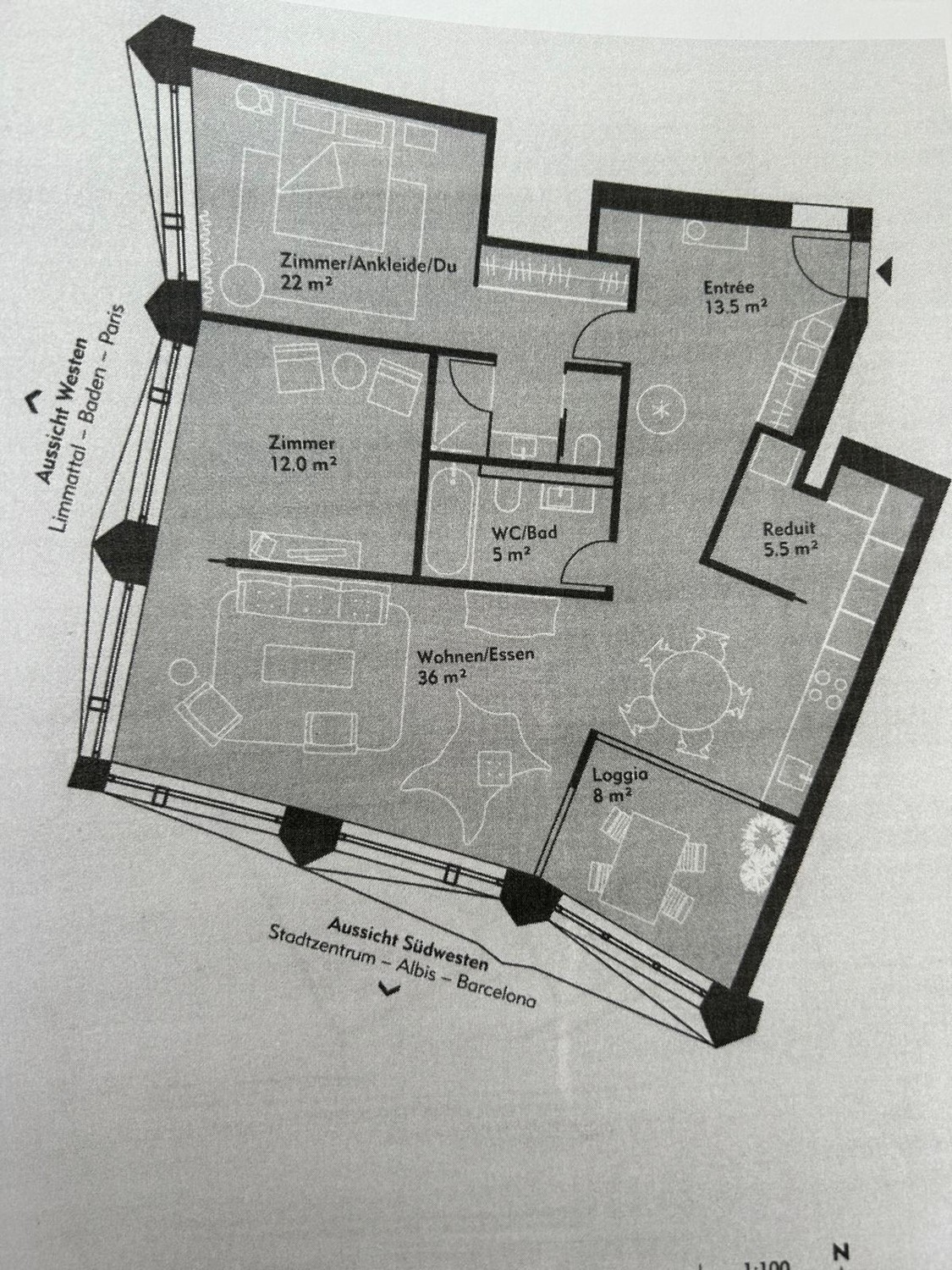 2 ½ rooms apartment