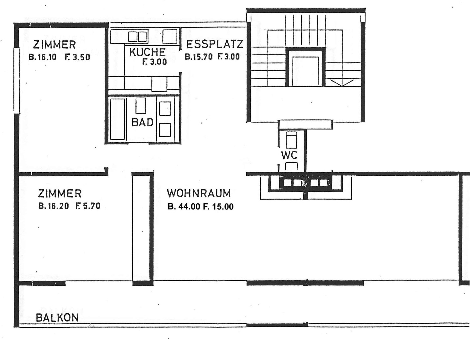 2 ½ rooms apartment