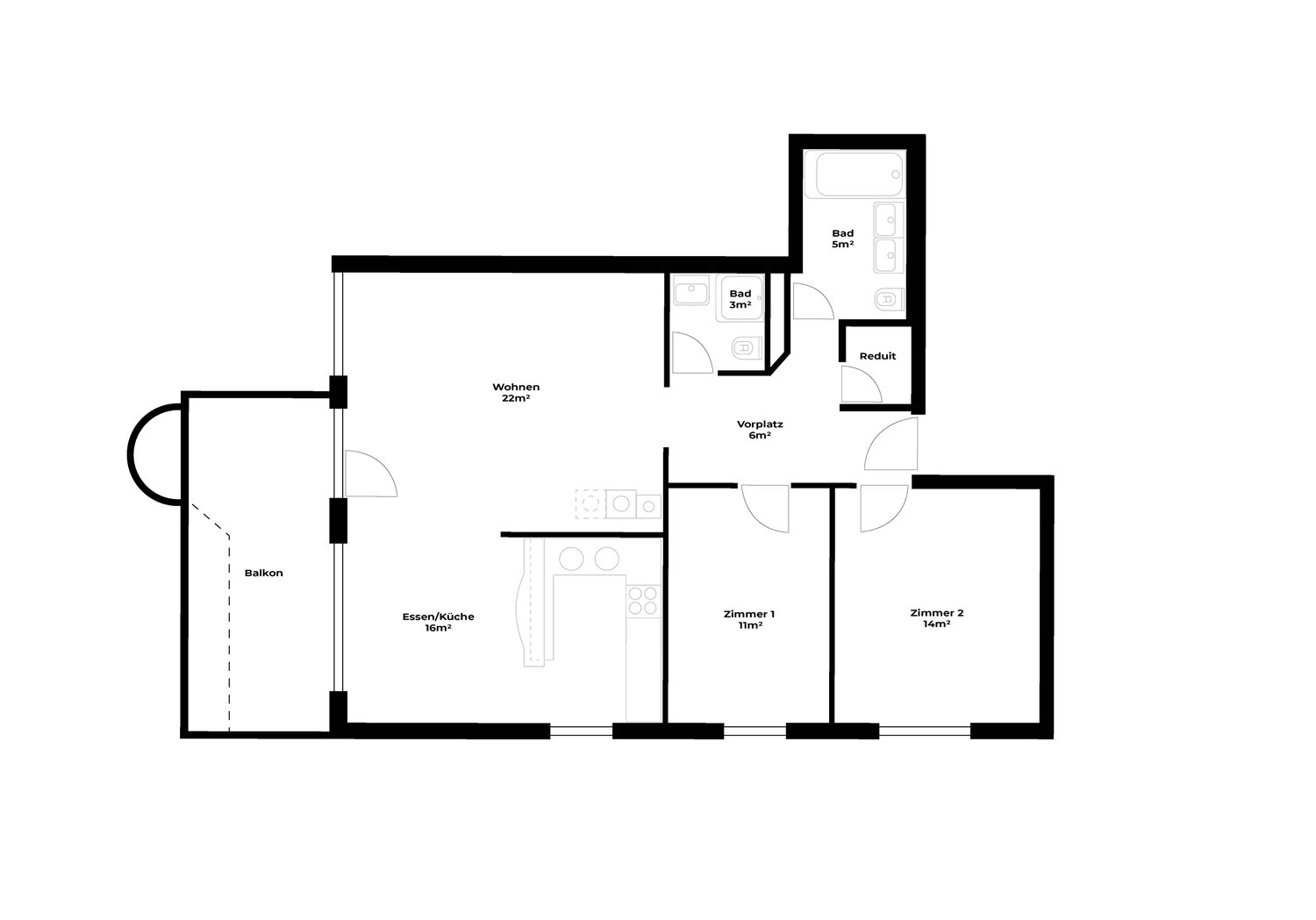 3 ½ rooms furnished flat, Foto 9 von 9