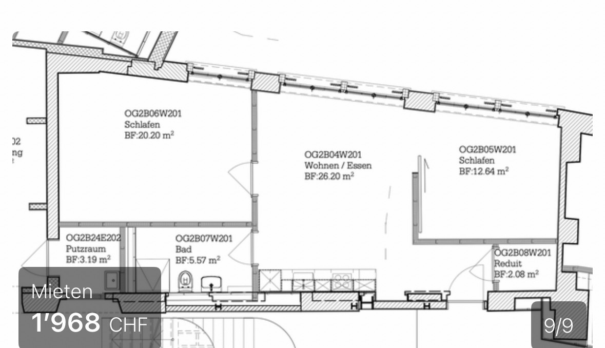 Appartamento di 3 ½ locali