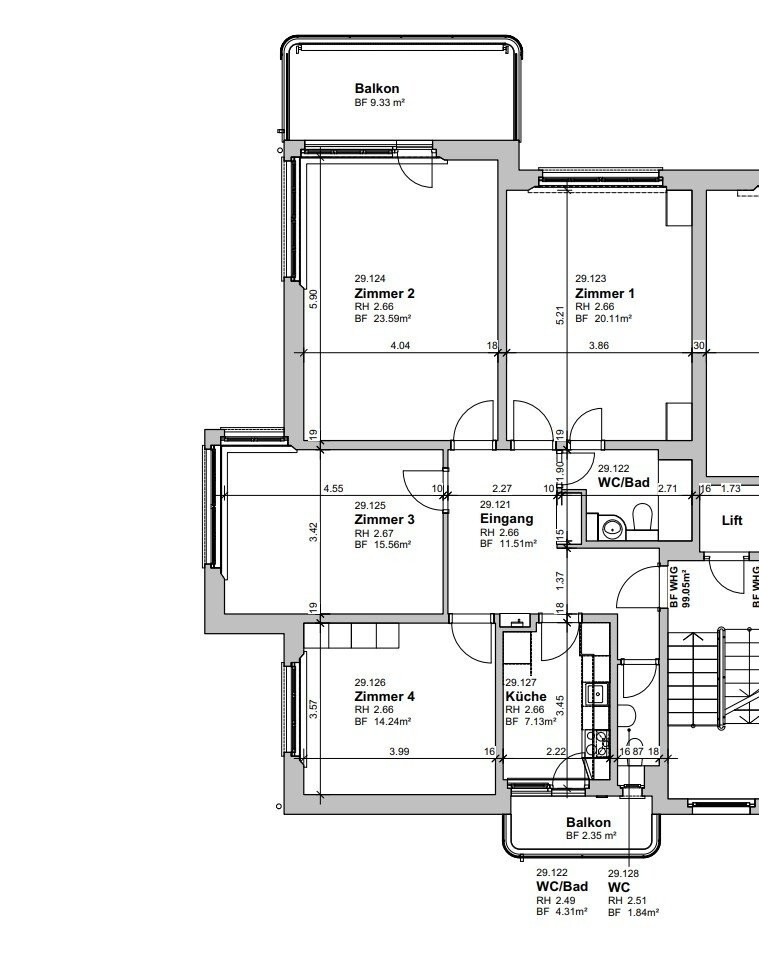 4 rooms apartment, Foto 2 von 9