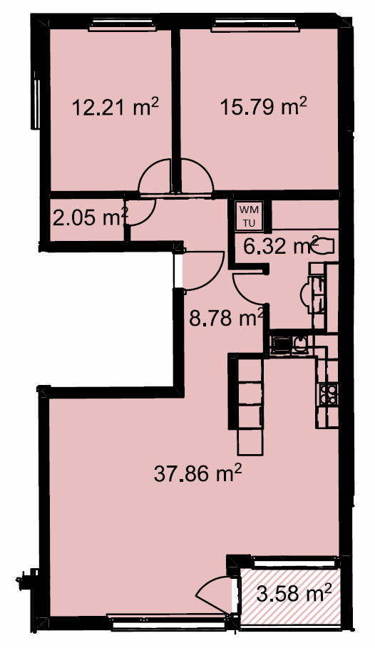 Appartement de 3 ½ pièces