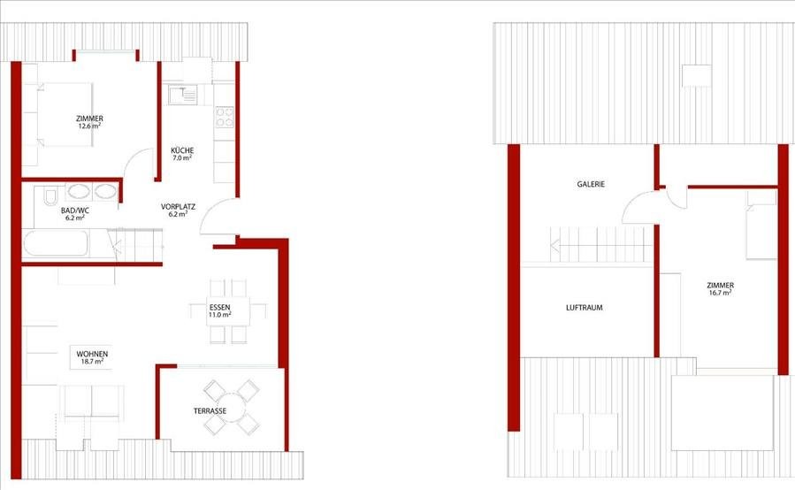 2 ½ rooms duplex, Foto 2 von 2