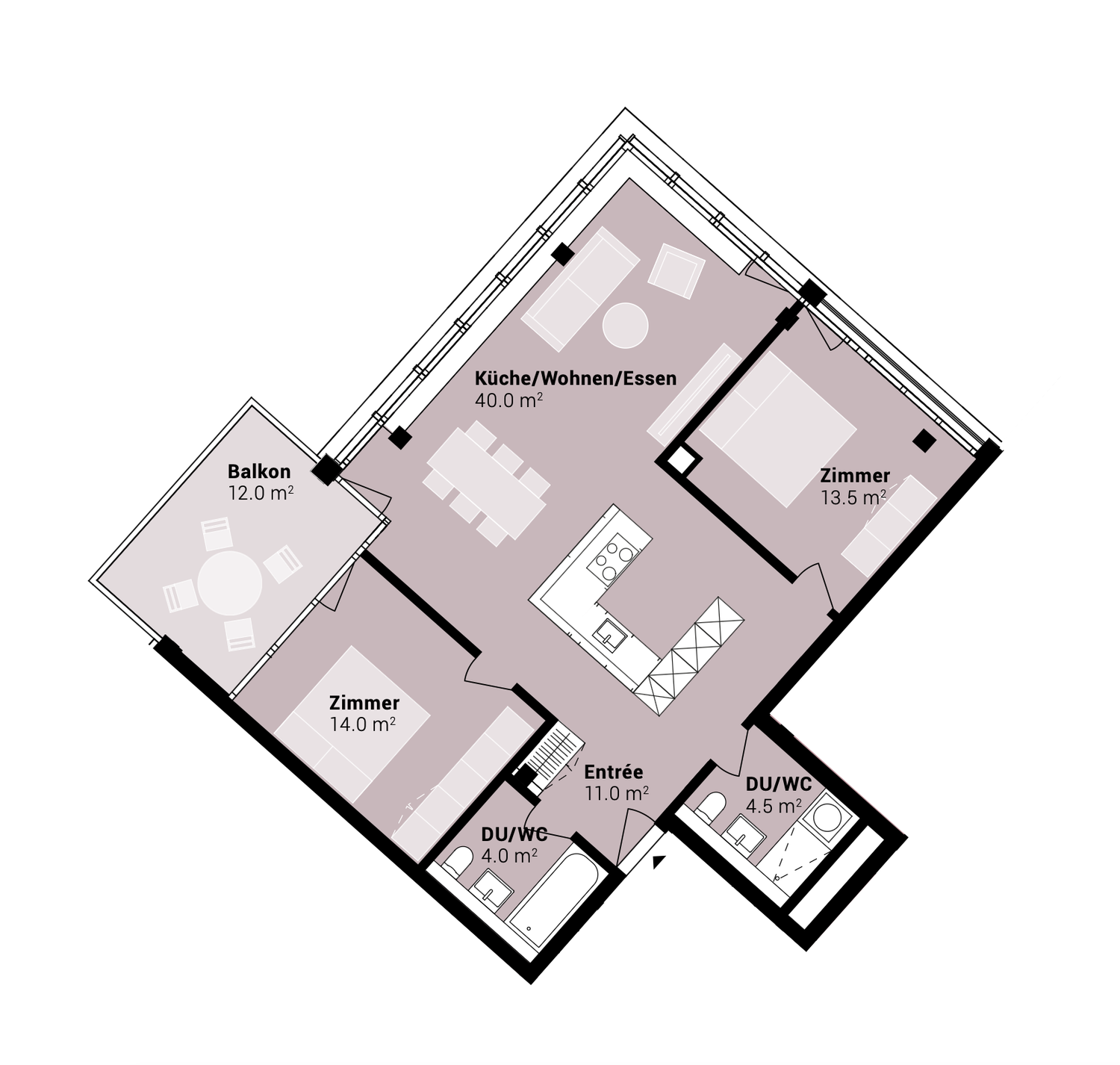 Appartamento di 3 ½ locali