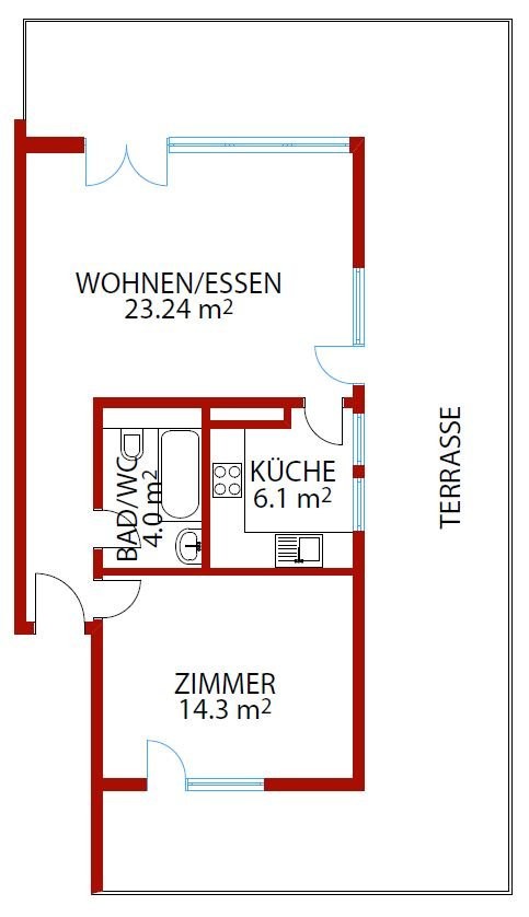 2 ½ rooms attic flat, Foto 7 von 7