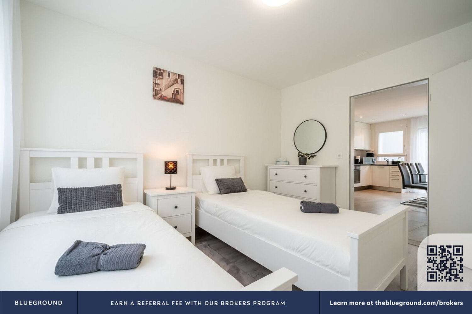 4 rooms furnished flat